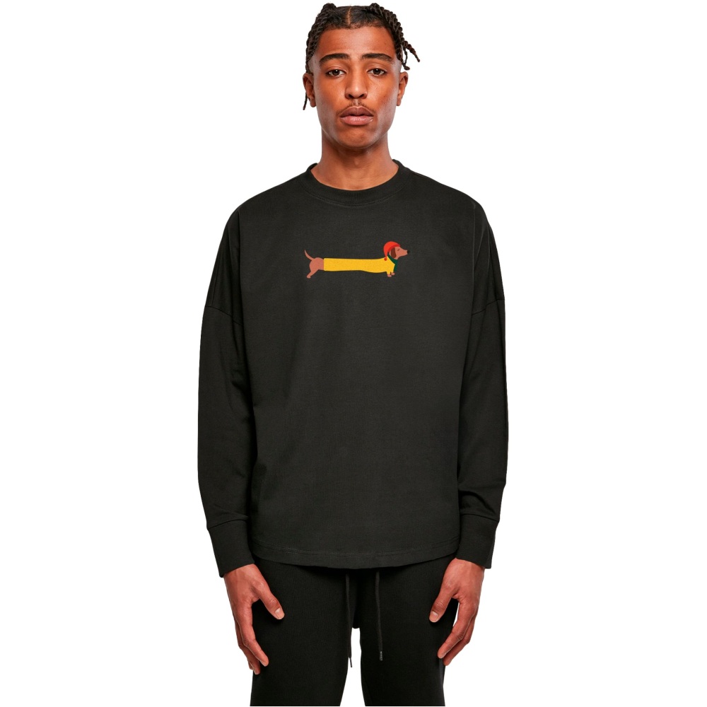 Merchcode - Christmas Dog Top à manches longues - Noir